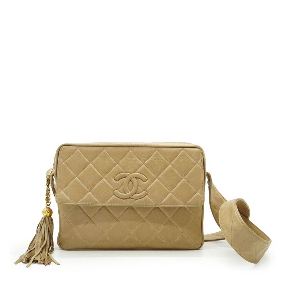 Chanel Vintage Leather Shoulder Bag Camera